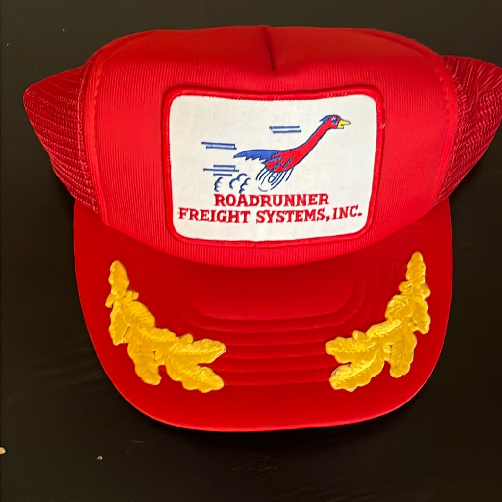Vintage Red Roadrunner Trucker Hat